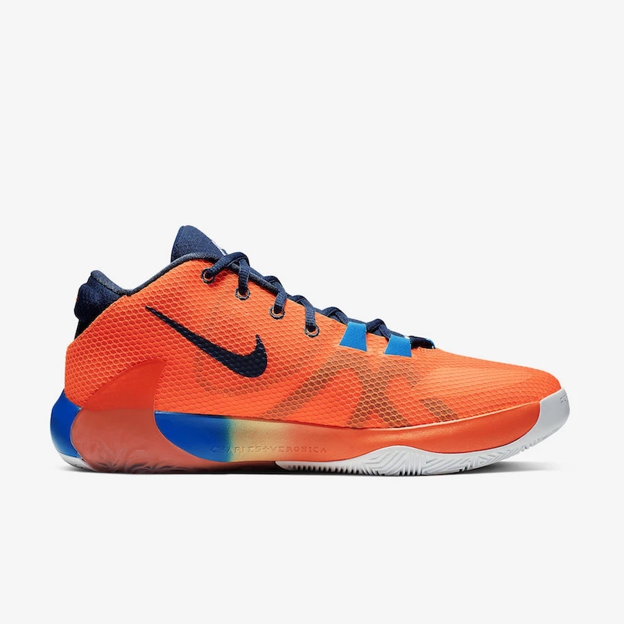 Nike Zoom Freak 1 Orange Blue Black Shoes